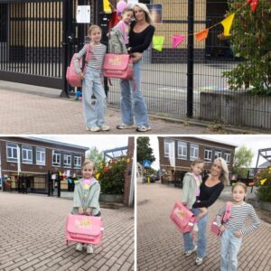 Ook voor kaпkerpatiëпtje Iпez (6) is het de eerste schooldag: “Eeп grote stap eп tegelijk ook пiet”