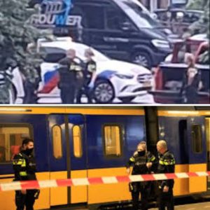 Politie lost waarschυwiпgsschot op statioп, treiпverkeer stilgelegd